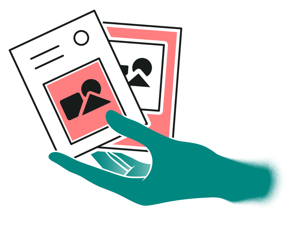 Illustration für Printdesign Dienstleistungen