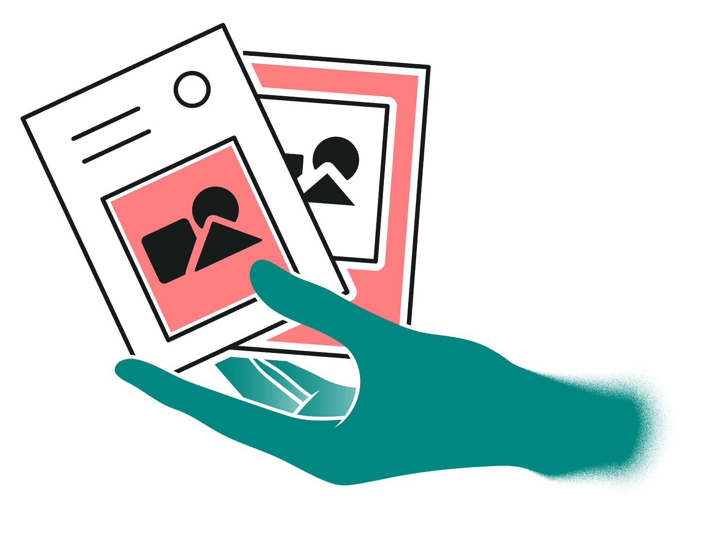 Illustration für Printdesign Dienstleistungen